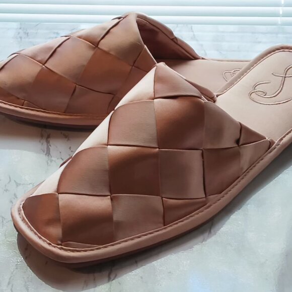 Sam Edelman Womens Satin Woven Closed Toe Slide On Slip On Flat Sandal Slippers - Picture 10 of 11